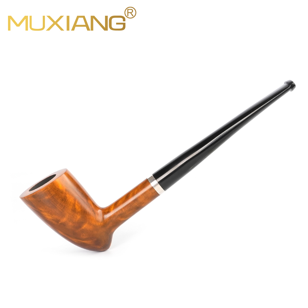 Vape Ring - MUXING Klasik Pürüzsüz Briarwood Sigara Piposu,