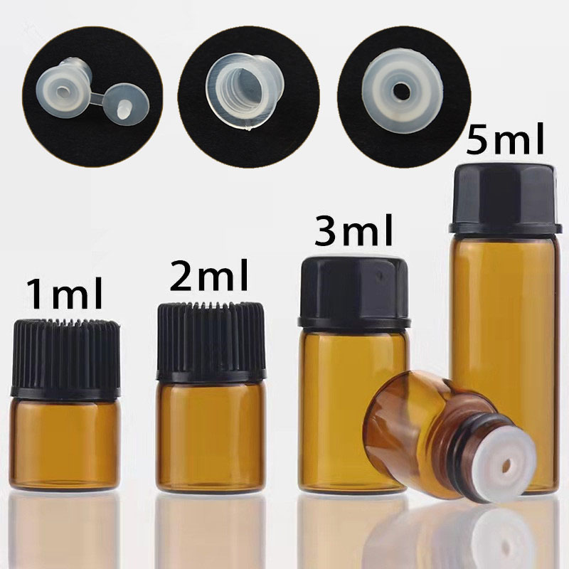 Juice Bottle Dropper - 10X 100x 1/2/3/5/10ML Mini Amber Boş