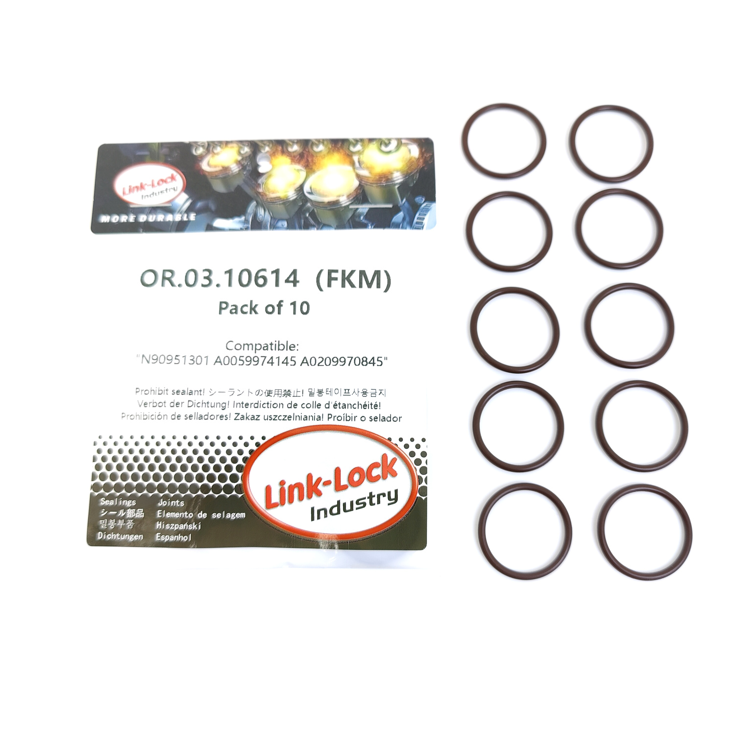 10 adet OR.03.10614 FKM Viton  - Tank O-Ring Seal incelemesi ve fiyatı
